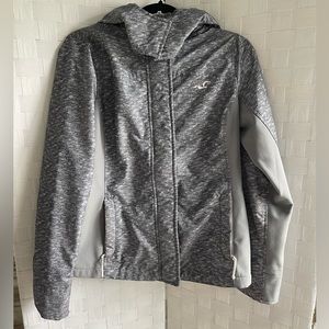 Hollister All-Weather Hooded Full Zip Lined Coat Jacket Women’s Size Large